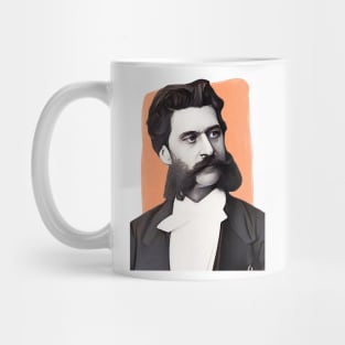 Austrian Composer Johann Strauss II illustration Mug